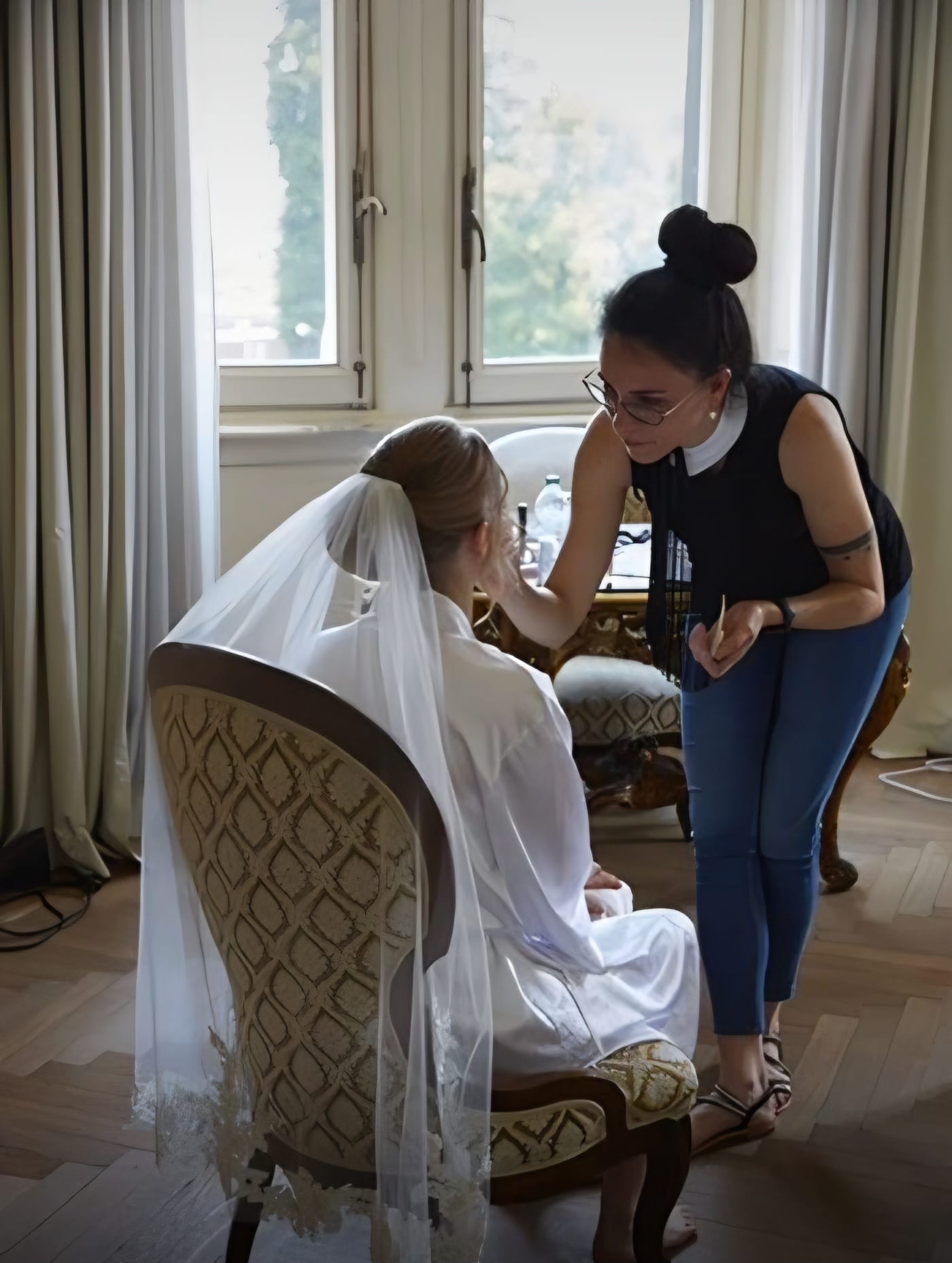 Make-up sposa realizzato in istituto